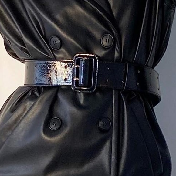 NWT faux patent leather belt - Picture 2 of 4
